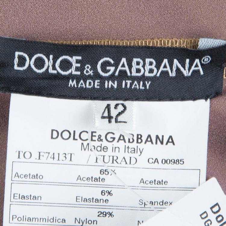 Pre Owned Dolce And Gabbana Beige Corset M