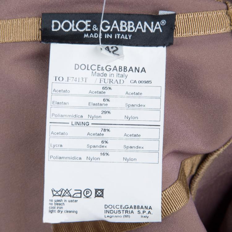 Pre Owned Dolce And Gabbana Beige Corset M