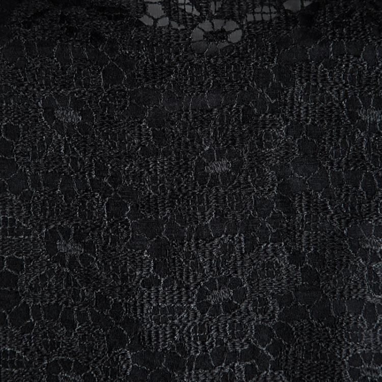 مملوكة مسبقًا Dolce And Gabbana Black Lace Shift Dress S