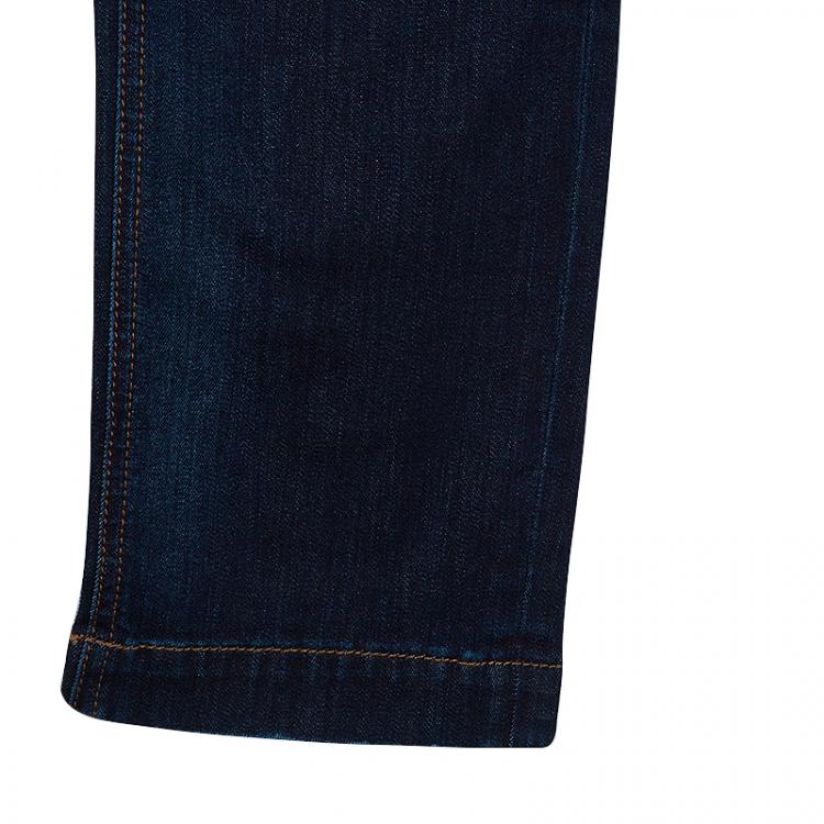 Pre Owned Dolce and Gabbana Cute Dark Wash Jeans XS