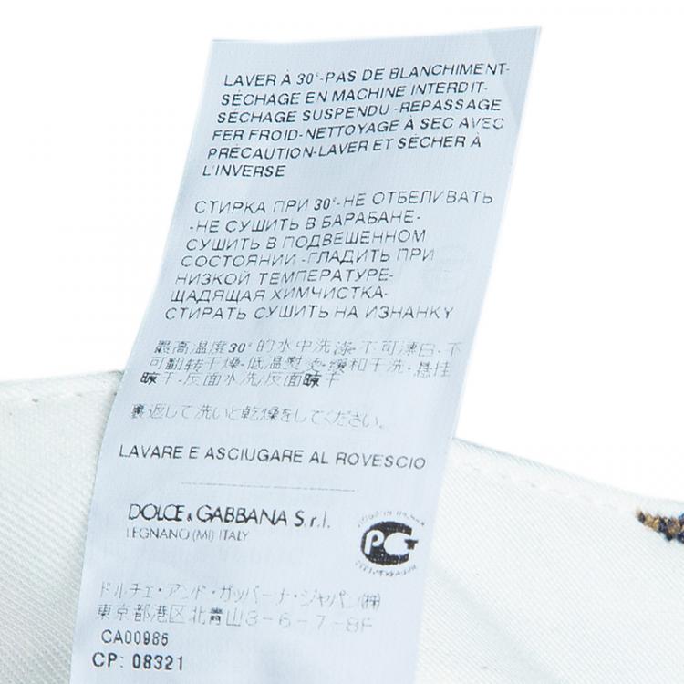Pre Owned Dolce and Gabbana Blue Denim Kate Jeans XS