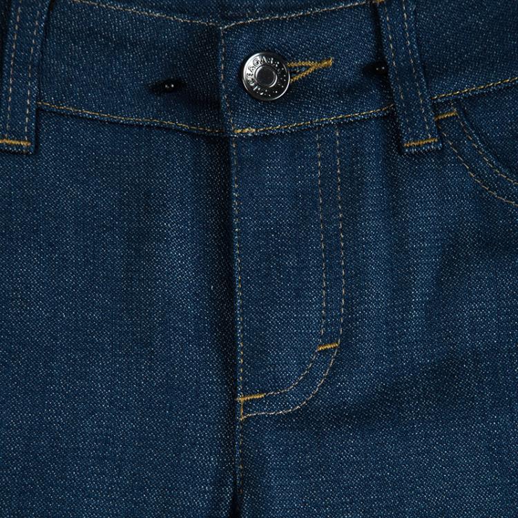 Pre Owned Dolce and Gabbana Indigo Denim Tapered Cute Jeans S