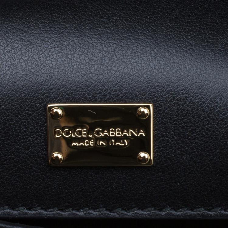 مملوكة مسبقًا Dolce and Gabbana Leopard Print Leather Small Miss Sicily Top Handle Bag