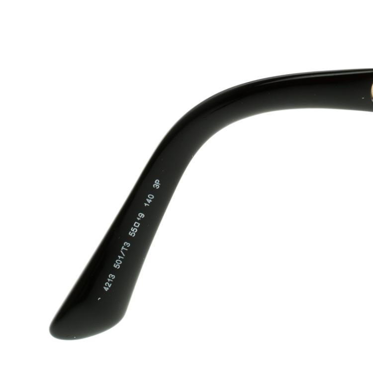 Pre Owned D&G Black 4213 Gold Tone Filigree Round Polarised Sunglasses