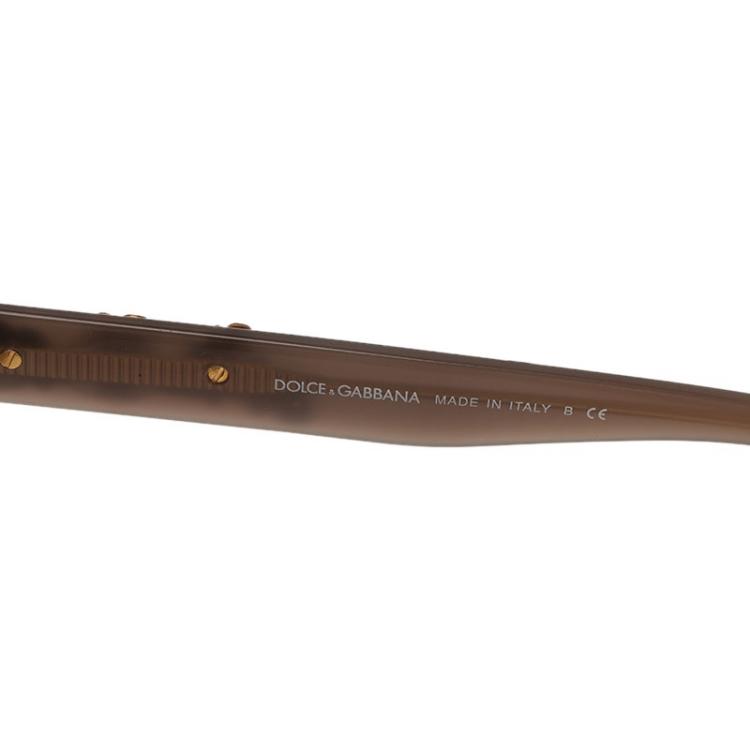 Pre Owned Dolce and Gabbana Beige Sicilian Baroque Sunglasses