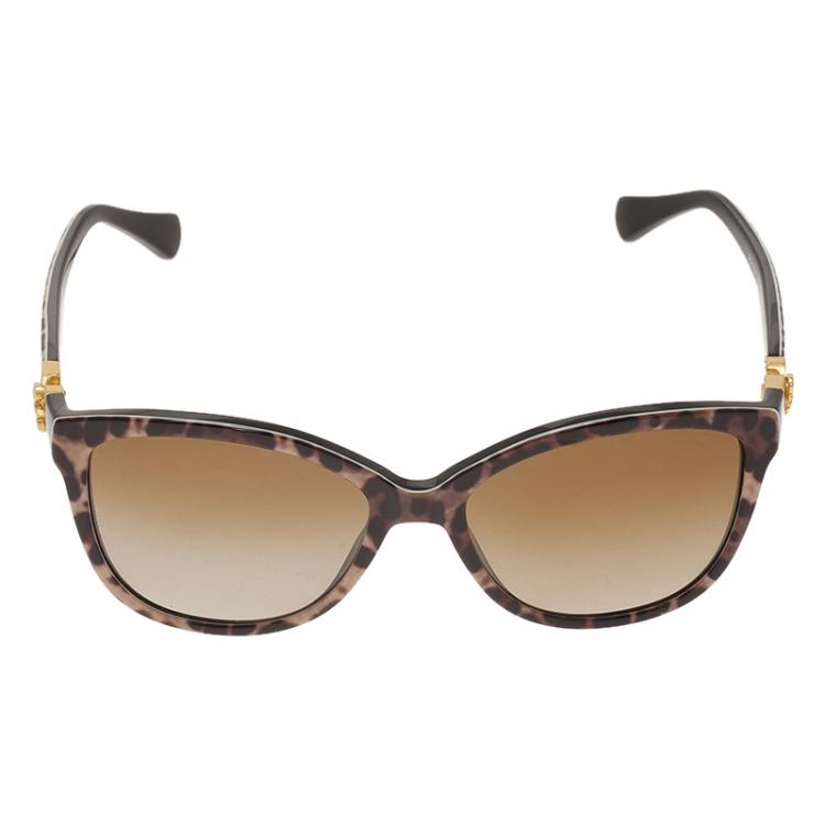 Pre Owned Dolce and Gabbana Brown DG4162 Sunglasses