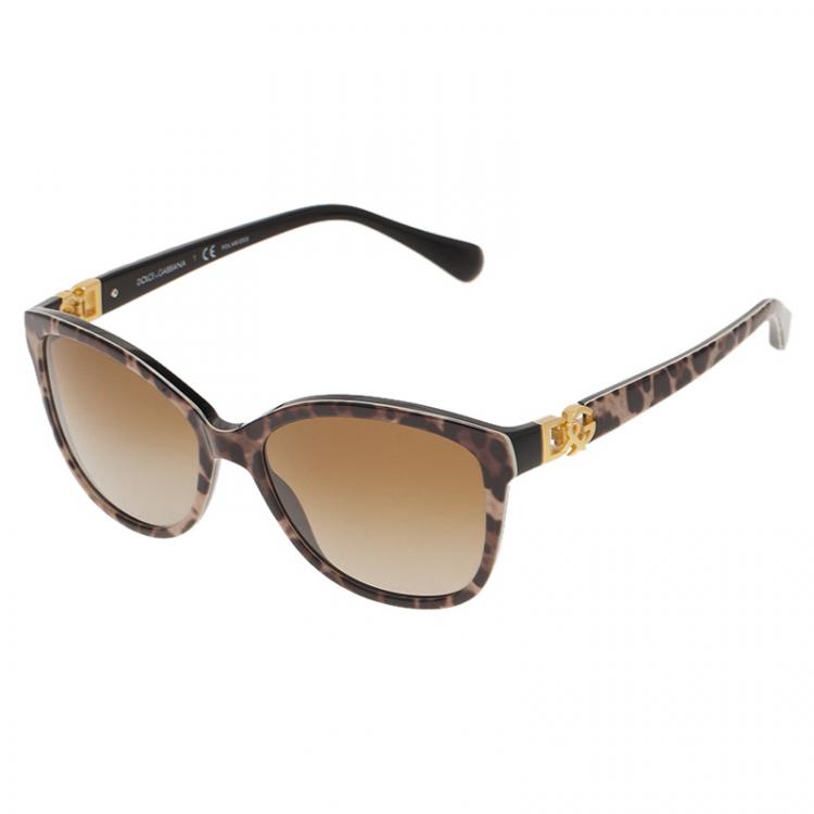 Pre Owned Dolce and Gabbana Brown DG4162 Sunglasses