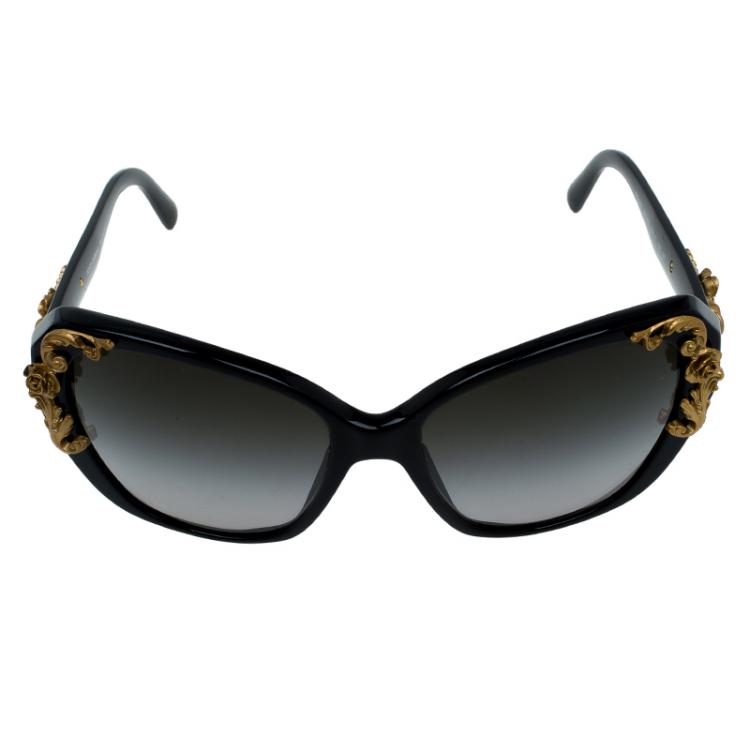 Dolce and Gabbana Black Sicilian Baroque Sunglasses Dolce & Gabbana | TLC