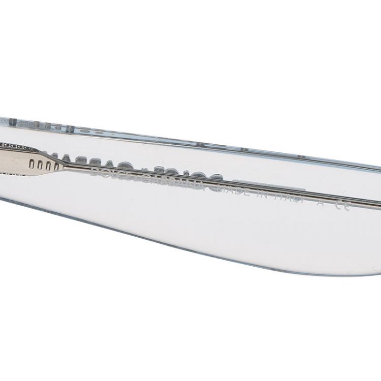 Pre Owned Dolce and Gabbana Light Blue Transparent DG2107 Cat Eye Sunglasses