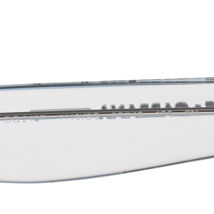 Pre Owned Dolce and Gabbana Light Blue Transparent DG2107 Cat Eye Sunglasses