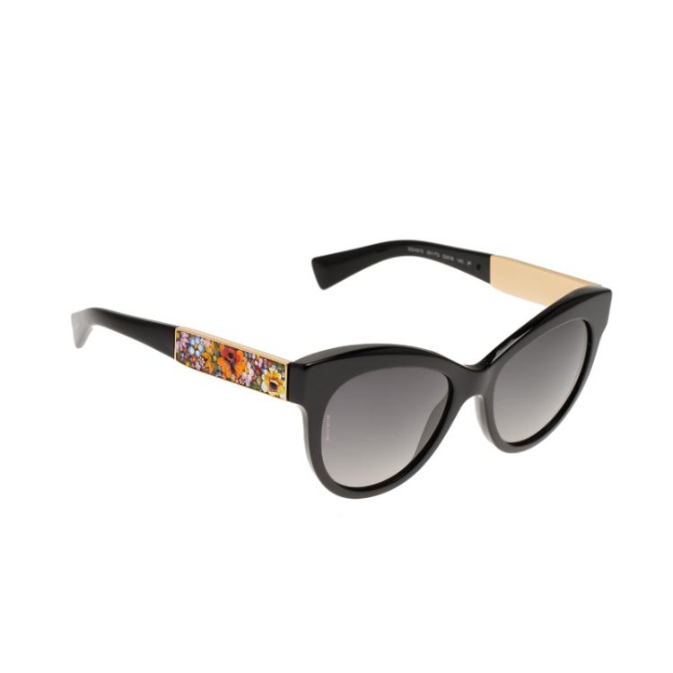 Dolce and Gabbana Mosaico Special Edition Black DG 4215 Cat Eye Polarized Sunglasses  Dolce & Gabbana | TLC
