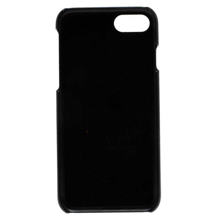 Pre Owned Dolce and Gabbana Leopard Print Leather iPhone 6 Case