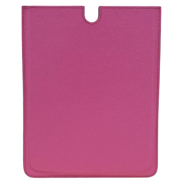 Pre Owned Dolce and Gabbana Pink Leather IPad 2 Case