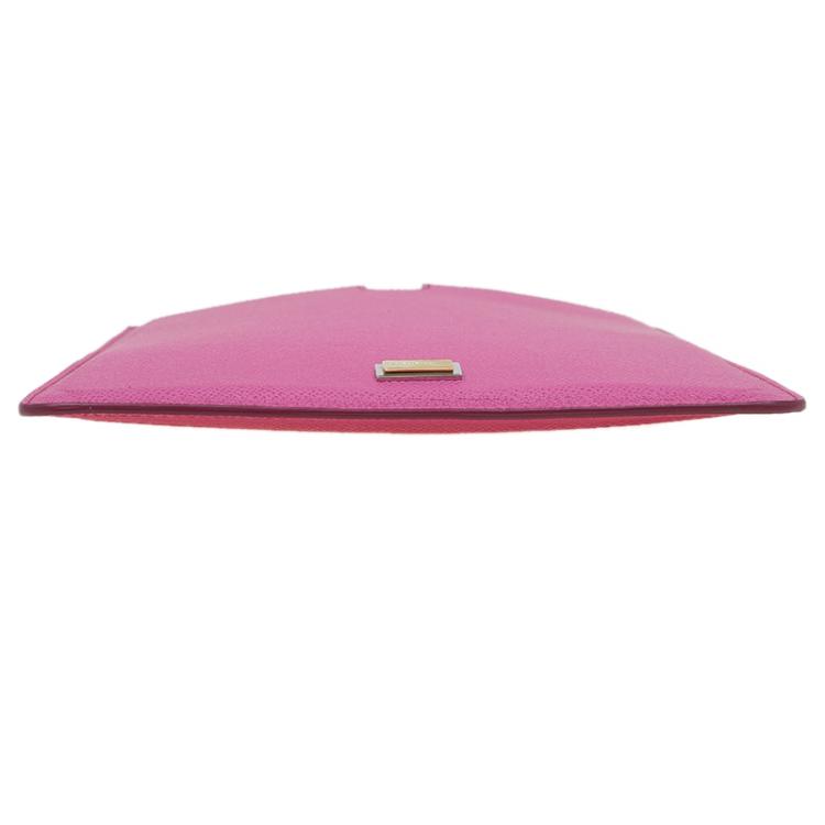 Pre Owned Dolce and Gabbana Pink Leather IPad 2 Case