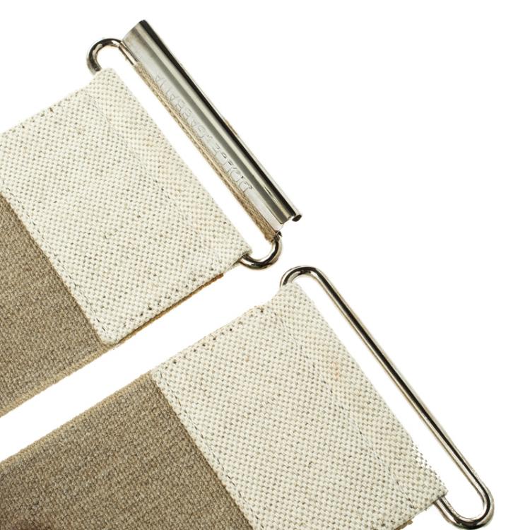 مملوكة مسبقًا Dolce and Gabbana Beige Canvas Elastic Waist Belt 75 CM