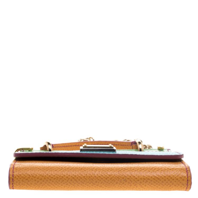 Pre Owned Dolce and Gabbana Multicolor Leather Micro Sicily Bag Accessories