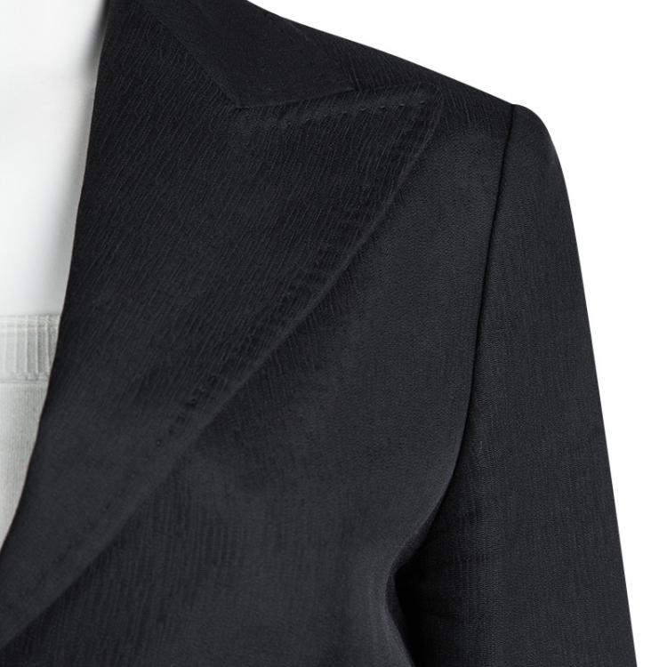 Pre Owned Dolce and Gabbana Black Tailored Pant Suit M