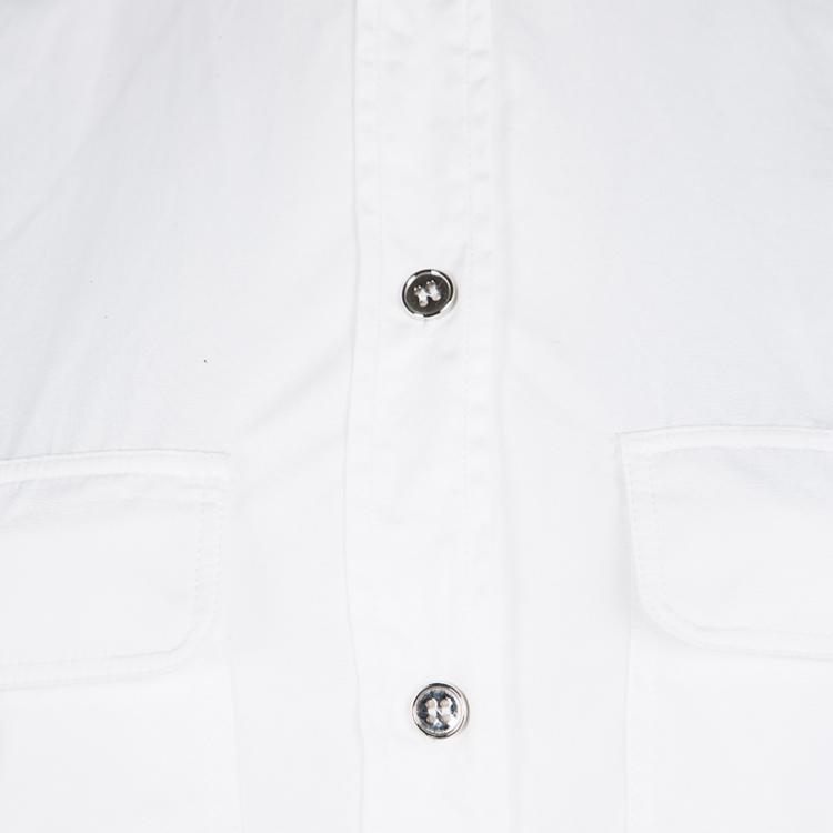 Pre Owned Dolce and Gabbana White Cotton Short Sleeve Shirt S