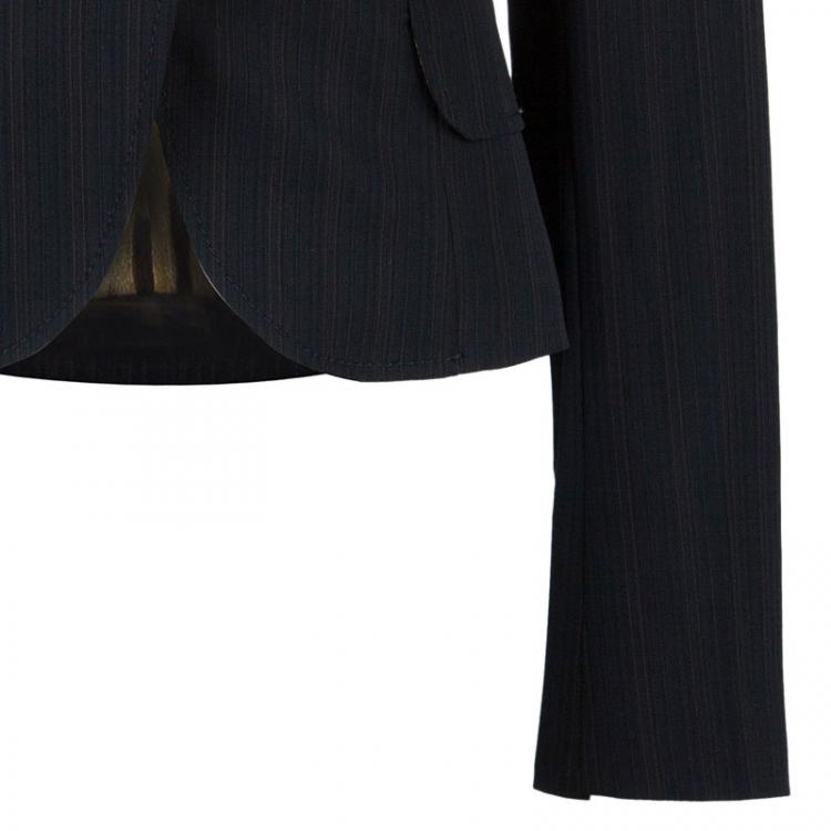 Pre Owned Dolce and Gabbana Striped Pant Suit M