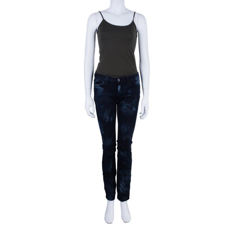 Pre Owned Dolce and Gabbana Blue Stonewash Denim Jeans S