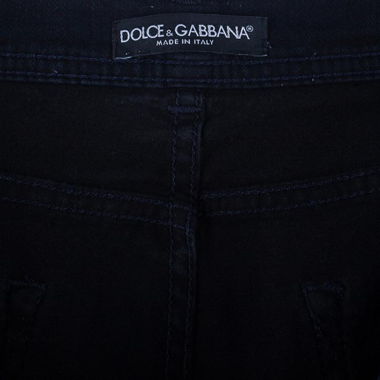 Pre Owned Dolce and Gabbana Blue Stonewash Denim Jeans S