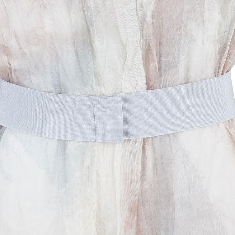 Pre Owned Dolce and Gabbana Beige Limited Edition Organza Dress S