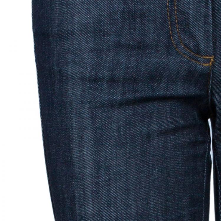 Pre Owned Dolce and Gabbana Indigo Boot Cut Denim Jeans S