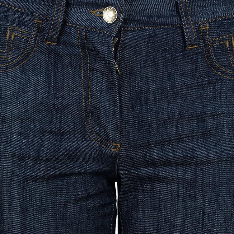 Pre Owned Dolce and Gabbana Indigo Boot Cut Denim Jeans S