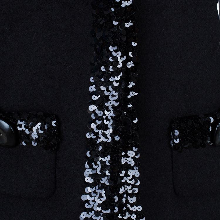 مملوكة مسبقًا Dolce And Gabbana Black Embellished Blazer M