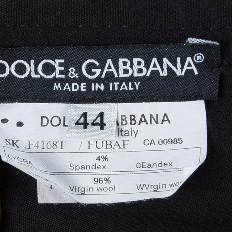 مملوكة مسبقًا Dolce and Gabbana Black Midi A-Line Skirt M