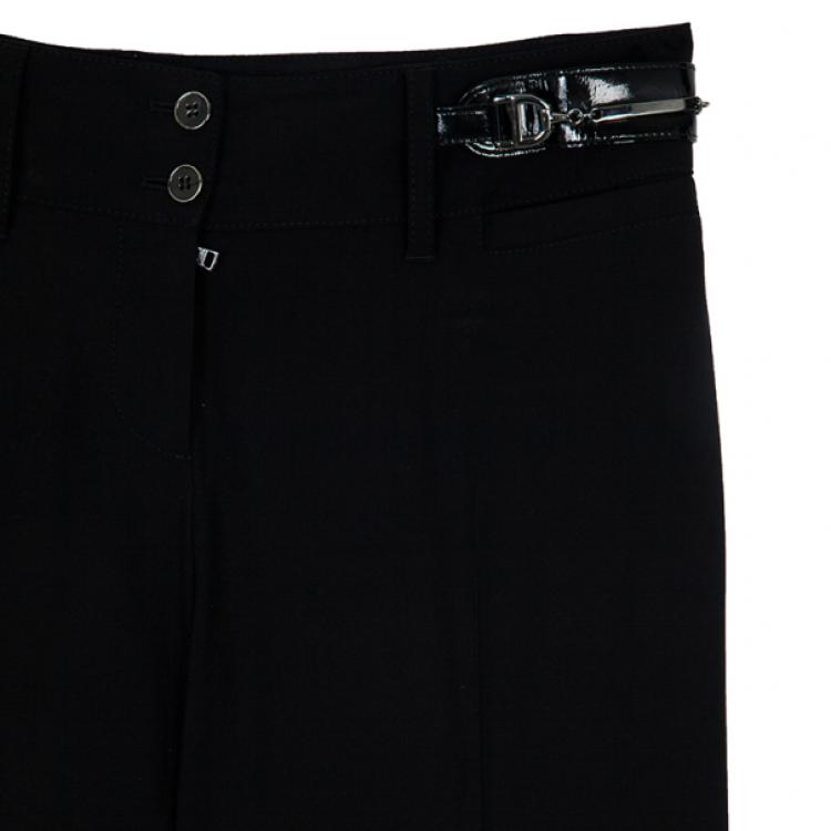 Pre Owned Dolce and Gabbana Horsebit Detail Pants S