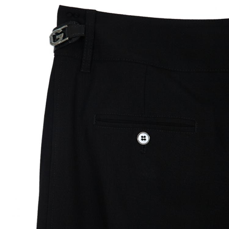 Pre Owned Dolce and Gabbana Horsebit Detail Pants S