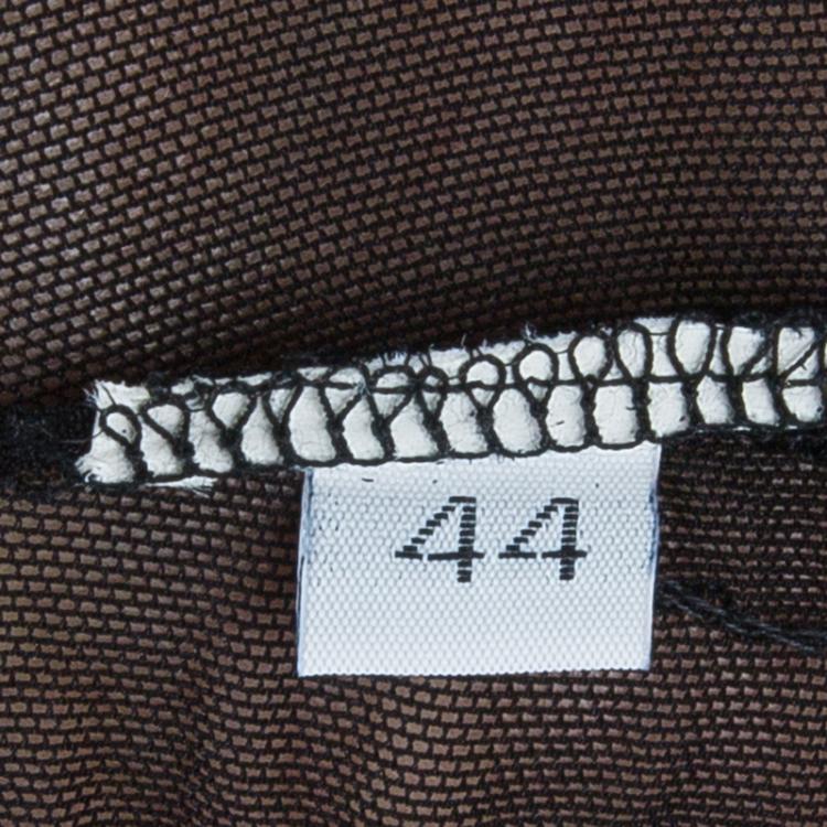 Pre Owned Dolce and Gabbana Black Net Floral Skirt M