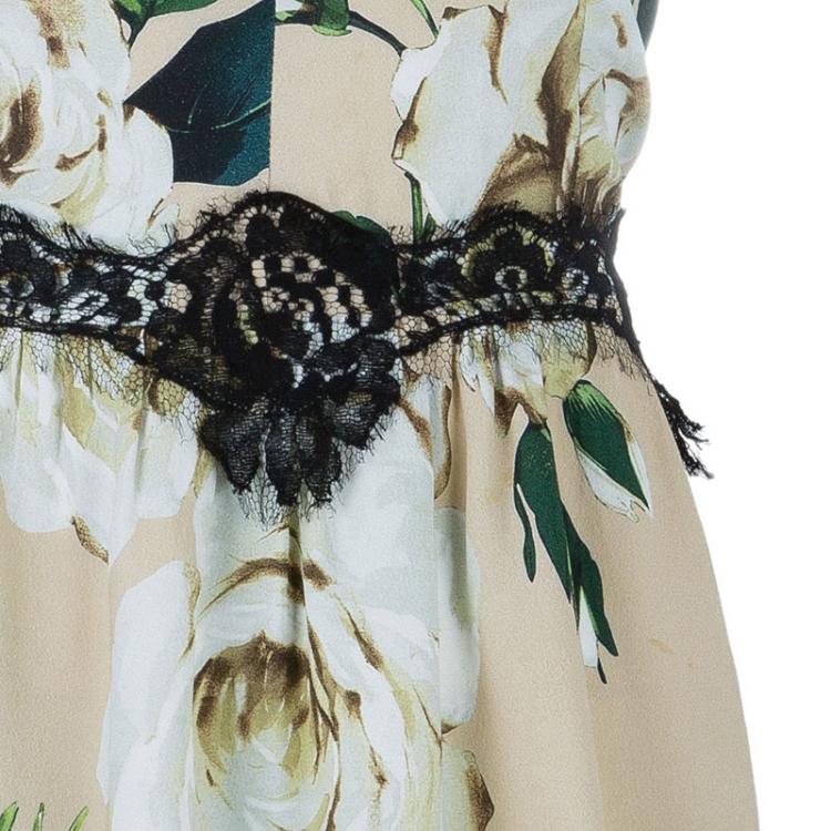 Pre Owned Dolce And Gabbana Floral Sleeveless Top M