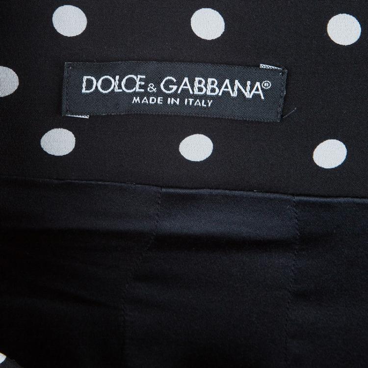 Pre Owned Dolce and Gabbana Dotted Skirt S