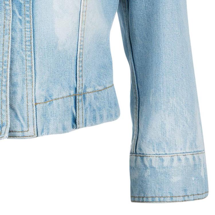 Pre Owned Dolce and Gabbana Light Blue Denim Jacket S