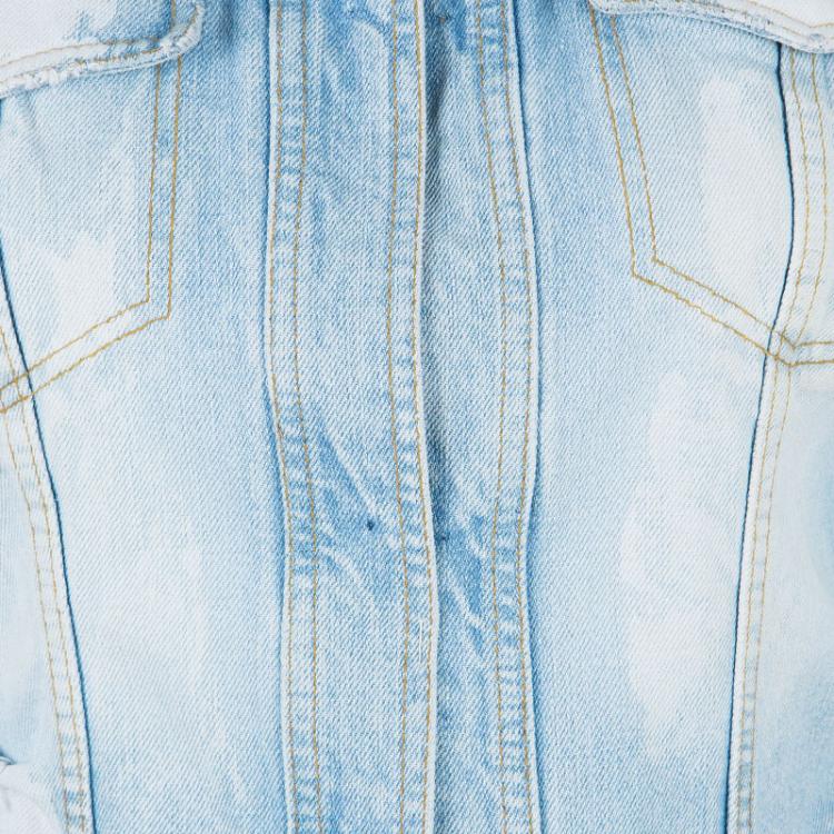 Pre Owned Dolce and Gabbana Light Blue Denim Jacket S