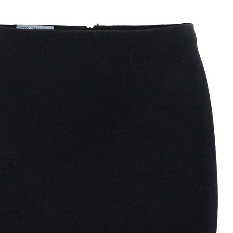 Pre Owned Dolce and Gabbana Black Skirt Suit S