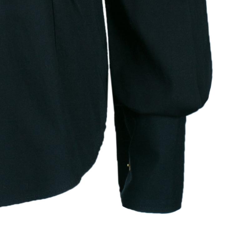 Pre Owned Dolce And Gabbana Black Cufflink Detail Shirt S