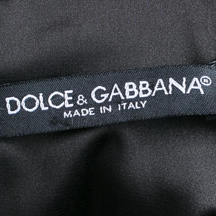 Pre Owned Dolce And Gabbana Key Print Maxi Dress S