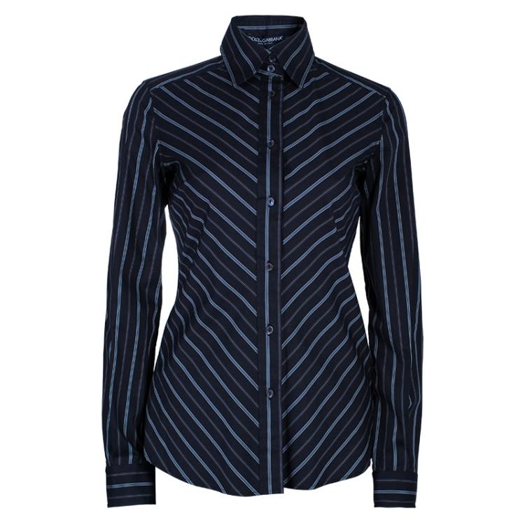 مملوكة مسبقًا Dolce And Gabbana Striped Cotton Shirt XS