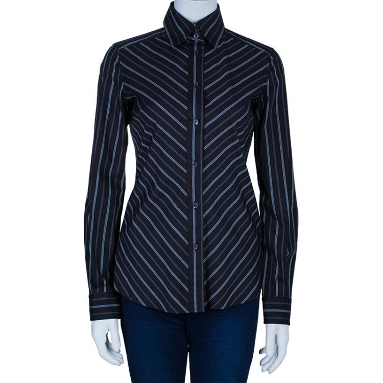 مملوكة مسبقًا Dolce And Gabbana Striped Cotton Shirt XS