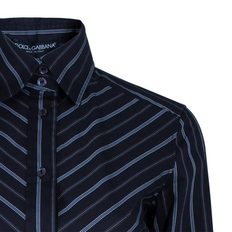 مملوكة مسبقًا Dolce And Gabbana Striped Cotton Shirt XS