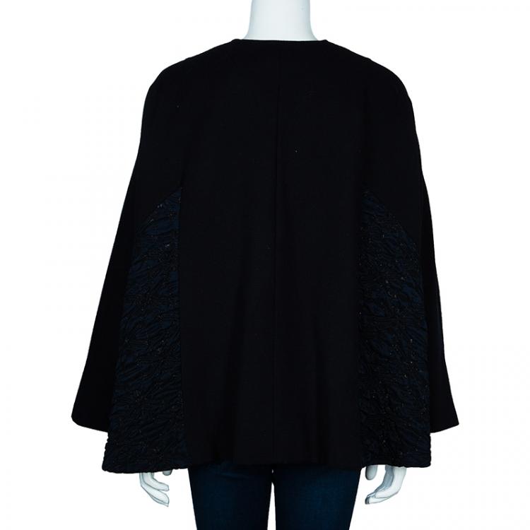 Pre Owned Dolce & Gabbana Baroque Panel Cape XS