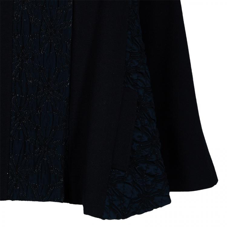 Pre Owned Dolce & Gabbana Baroque Panel Cape XS