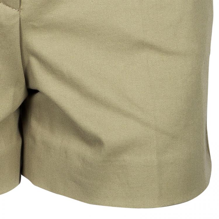 Pre Owned Dolce And Gabbana Beige Cotton Shorts XS