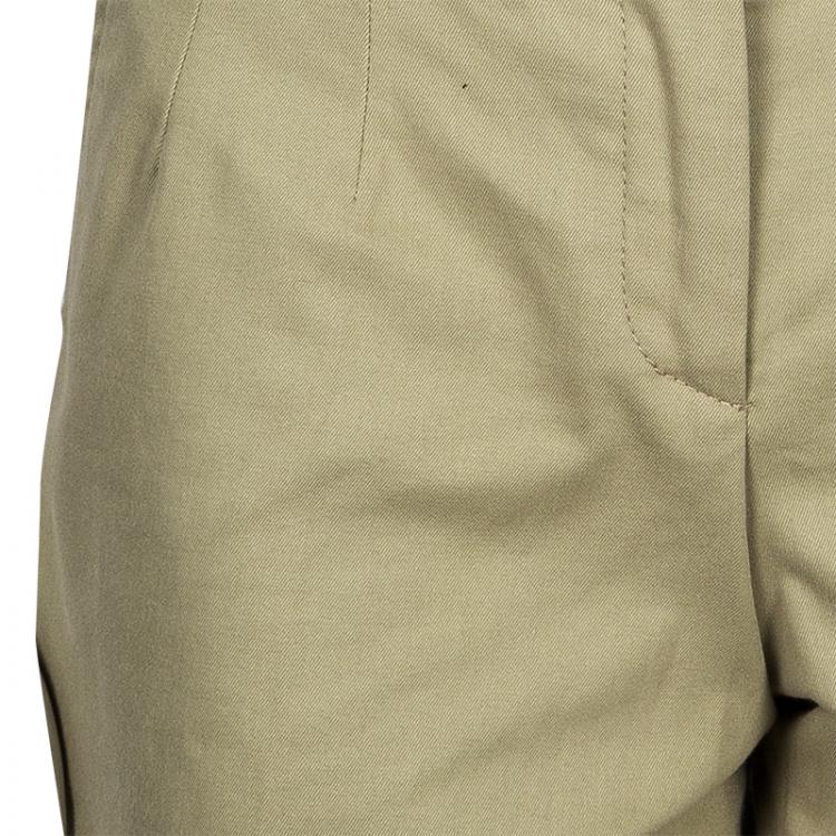 Pre Owned Dolce And Gabbana Beige Cotton Shorts XS