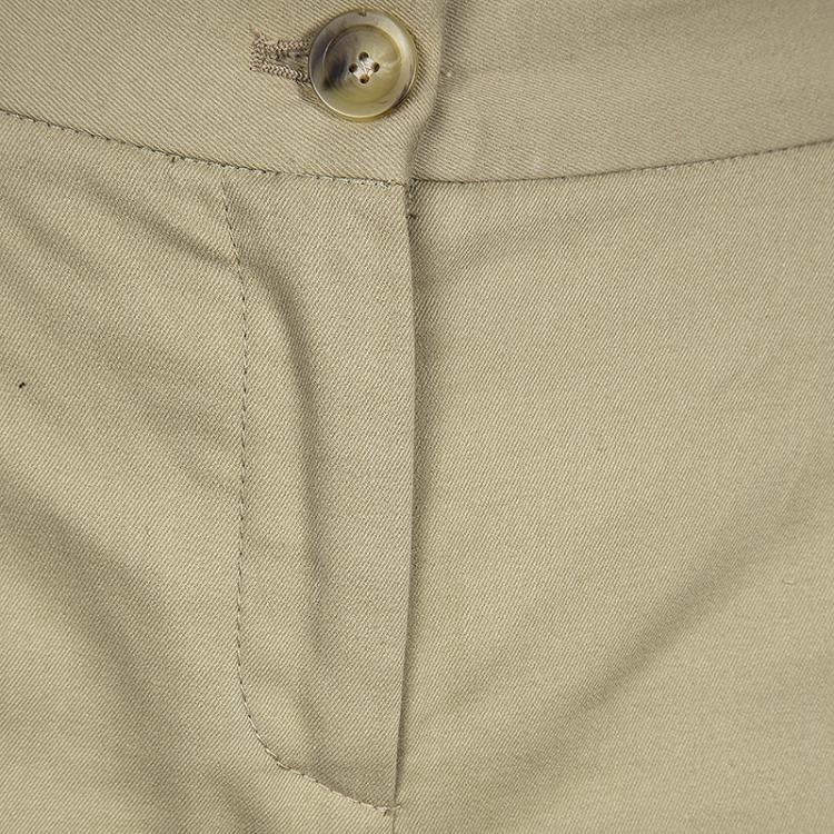 Pre Owned Dolce And Gabbana Beige Cotton Shorts XS