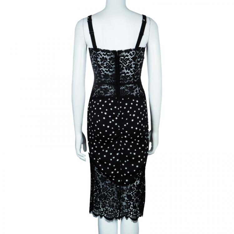 Pre Owned Dolce And Gabbana Star Print Mini Dress S