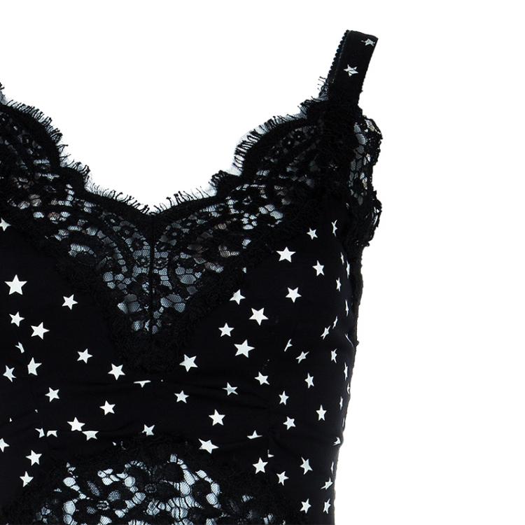 Pre Owned Dolce And Gabbana Star Print Mini Dress S